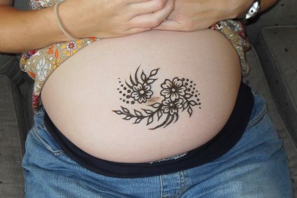 Henna Tat Designs On Stomach